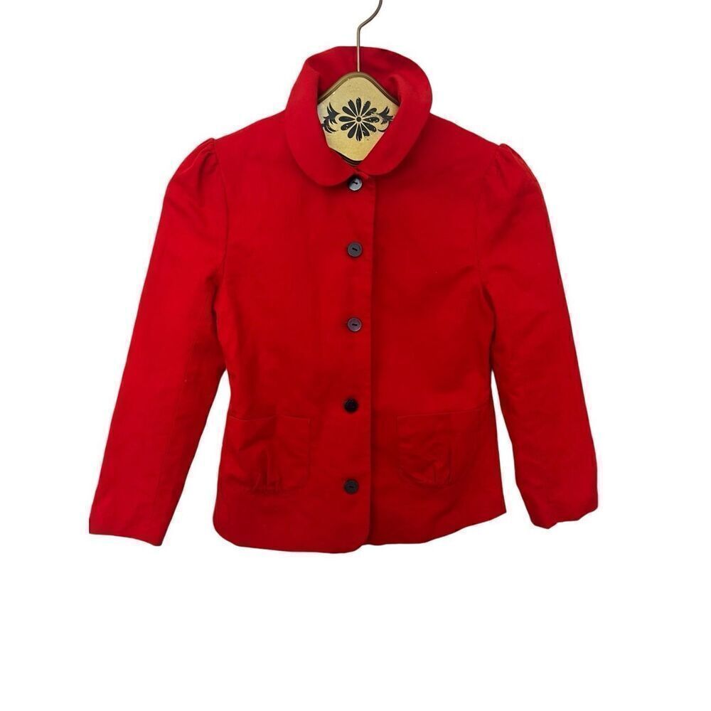 Girls Jacardi red jacket sz 12